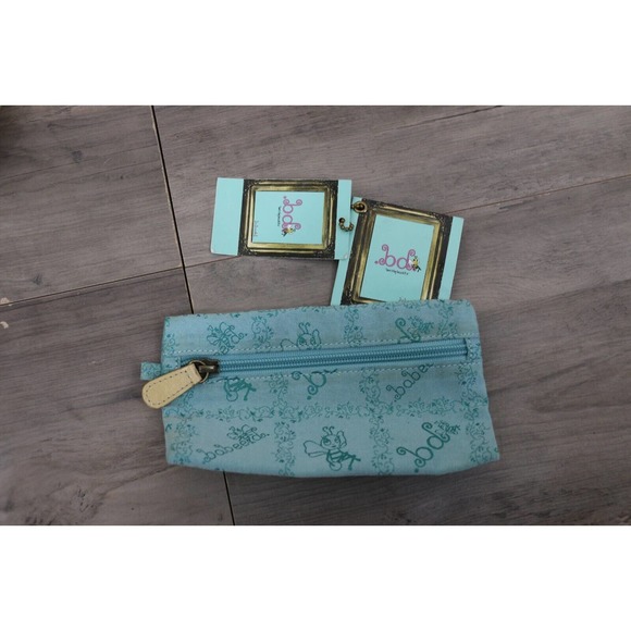 Babee D by Dayme Weaved Leather Shoulder Bag Purse with Buckle Turquoise - Picture 9 of 11